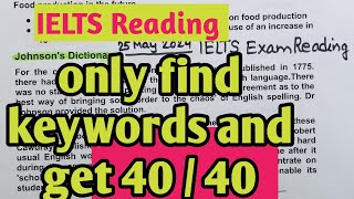 ielts reading tips and tricks 25 may 2024 IELTS exam Reading answers ielts 9reading [upl. by Nylac]