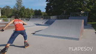 😜 Rollerblading Roller Skating 80 mm Ramps Skate Park Tricks Aggressive Inline Skating Slalom [upl. by Iramat]