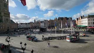 A view of Bruges Belgium market square Bruges belgium [upl. by Meisel413]