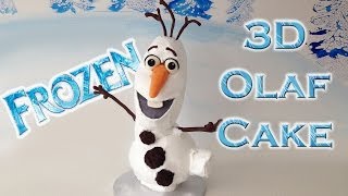 Frozen Cake Olaf HOW TO COOK THAT Ann Reardon Disney Frozen Cake [upl. by Dougy19]