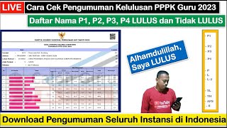 🔴LIVE Cara Cek Pengumuman Kelulusan PPPK Guru 2023 Contoh LULUS amp Contoh Tidak LULUS PPPK Guru 2023 [upl. by Atenaz548]