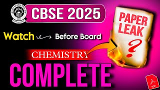 Class 12 Chemistry  Most Important Questions for CBSE Board Exam 2025  Ace Your Preparation [upl. by Reames391]