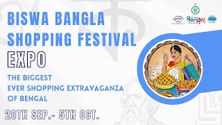 The Biswa Bangla Shopping Festival  The biggest ever shopping extravaganza of Bengal 🛍️ [upl. by Ontina615]