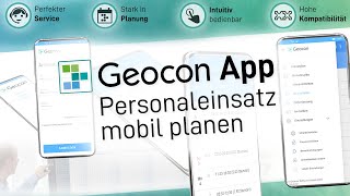 Dienstplan Online  Personaleinsatzplanung und Mobile Zeiterfassung  GeoconAPP [upl. by Odnarb]