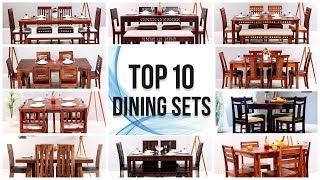 Dining Table 10 Best Wooden Dining Table Set Design  Modern Dining Table Set  Top 10 Dining Set [upl. by Saimerej]