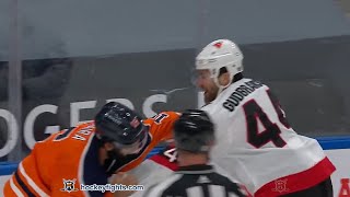 Erik Gudbranson vs Jujhar Khaira Mar 8 2021 [upl. by Torrence]