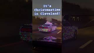 Car wrapped in Christmas lights and a bow [upl. by Rehtse926]