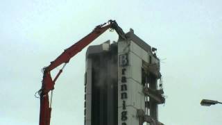 Brannigans office building demolition Christchurch New Zealand [upl. by Linsk927]