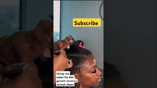 Rice water hair growth hairstyles locs [upl. by Yrreg]