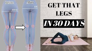 Longer amp More Straight Legs in 30 Days  8 Best Exercises to fix false wide hip 5 mins【Eng Sub】 [upl. by Arahk988]