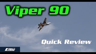 EFlight Viper 90mm EDF Jet BNF Basic with AS3X and SAFE Select  Upgraded Fun  HobbyView [upl. by Dallas]