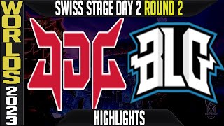 JDG vs BLG Highlights  Worlds 2023 Swiss Stage Day 2 Round 2  JD Esports vs Bilibili Gaming [upl. by Eveivenej]