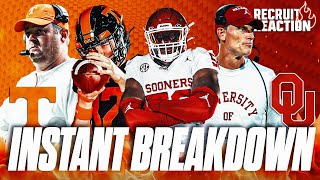 Recruits INSTANT Reaction College Football Week 4 Recruits  OU vs Tennessee  Michigan vs USC [upl. by Nohsav]