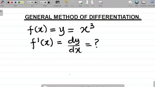 General method of differentiation fully explained jonahemmanuel differentiation [upl. by Ttevy]