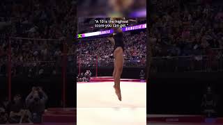 In this competition 10 wasnt the limit😅 gymnastics exhibition simonebiles [upl. by Adnuahs]