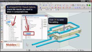 Moldex3D eDesignSYNC for NX TutorialPost Process [upl. by Nestor550]