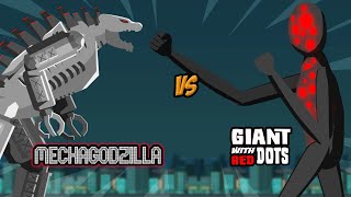 Mechagodzilla vs Giant With Red Dots  Kaiju Animation [upl. by Monty]