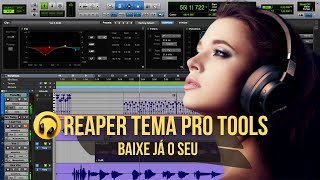 Reaper com Tema do Pro Tools  Produção Musical [upl. by Adnik]