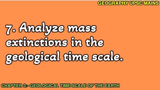 37 Mass Extinctions in Geological Time Scale  An InDepth Analysis [upl. by Suzan250]