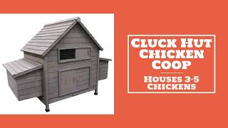 Cluck Hut Chicken Coop With Run Holds 35 Chickens Ducks or Rabbits [upl. by Field]