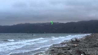 Kitesurfing on Petone Beach [upl. by Ardrey]