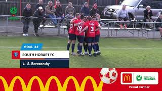 McDonalds NPL Tasmania Round 11 South Hobart v Glenorchy Knights Goal Highlights [upl. by Weigle]