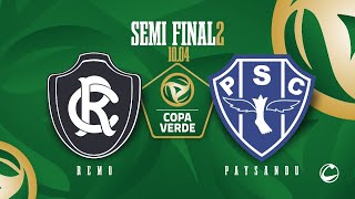 AO VIVO  Remo x Paysandu  Semifinal  Copa Verde 2024 [upl. by Isabelle]