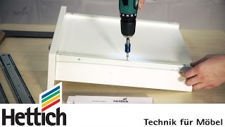 Upgrade your drawer Changing roller runners to ball bearing slides DoItYourself with Hettich [upl. by Moreland705]