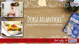 Dorsz atlantycki w sosie winnomaślanym z pomidorami [upl. by Ycak]