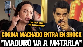 CORINA MACHADO ENTRÓ EN SHOCK TRAS EL ANUNCIO DE MADURO [upl. by Nosreve529]