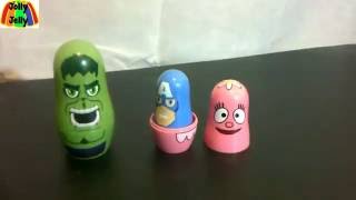 Star Wars Avengers and Yo Gabba Gabba Nesting Dolls [upl. by Olenka]