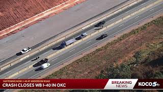 Sky 5 Live Crash on I40 in OKC [upl. by Bucky827]