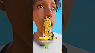 Um pé de milho no nariz 🌽 curiosidades fatoscuriosos shorts [upl. by Sherer395]