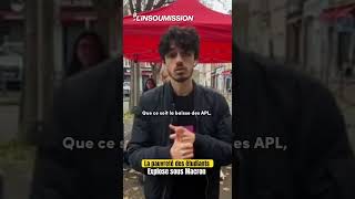 Les jeunes insoumis·es se mobilisent pour le repas crous à 1 euros [upl. by Anselmo]