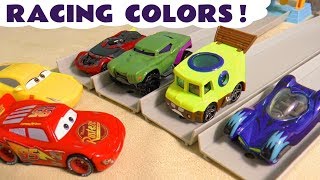 The Funlings Toy Car Racing with Lightning McQueen [upl. by Aonian]