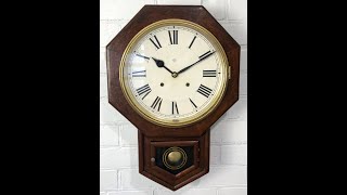 Antique ANSONIA Hammer Coil Chime Wall Clock  Item 2056  Adelaide Clocks [upl. by Nomi58]