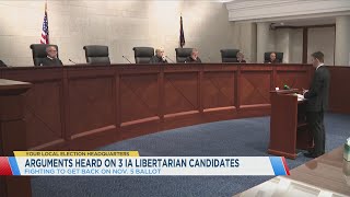 Arguments Heard On 3 IA Libertarian Candidates [upl. by Anilak]