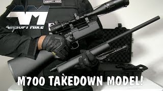 KJ WORKS M700 TAKEDOWN MODEL  Airsoft Sniper Rifle Unboxing amp Review [upl. by Delmer]