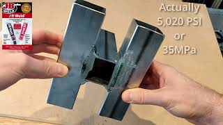 How strong is JB weld structural epoxy adhesive anyways  Destructive test simulation and review [upl. by Hume]