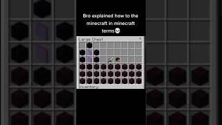 bro explained how to Minecraft [upl. by Maren864]