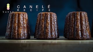 Canelé Recipe  BAKEN [upl. by Ailina]