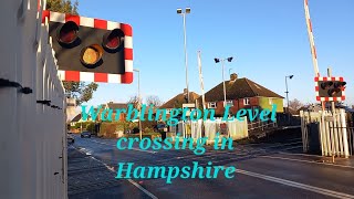 Warblington level crossing in Hampshire [upl. by Rosa]