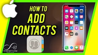 How to ADD CONTACTS on iPhone For Beginners [upl. by Asyl]