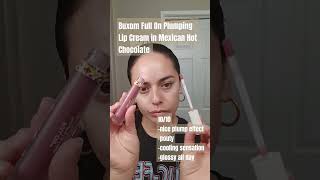 Buxom Full On Plumping Lip Cream in Mexican Hot Chocolate Reviewbuxom buxomcosmetics [upl. by Grani323]