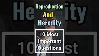 Most Important questions Biology how to do organisms reproduce class 10  heredity class 10 shorts [upl. by Richmound]