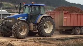 New holland TM190 soilcarrying operation [upl. by Gnirps]