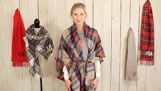 How to Style a Monogrammed Blanket Scarf [upl. by Elora]