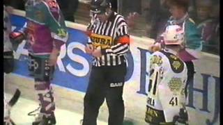 Hockey rough stuff  Season 19941995 playoff finals TPS vs Jokerit [upl. by Rea418]