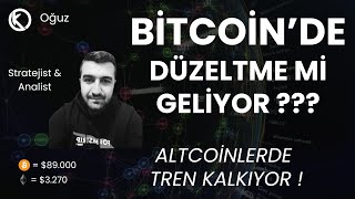 Bitcoinde Düzeltme Mi Geliyor   Altcoinlerde Tren Kalkıyor   Son Durum [upl. by Ened]