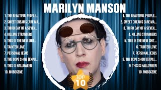 Marilyn Manson Greatest Hits Full Album ▶️ Full Album ▶️ Top 10 Hits of All Time [upl. by Adnuahsor267]